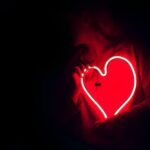 Heart-shaped Red Neon Signage
