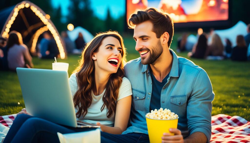 couple enjoying movie-inspired date activities